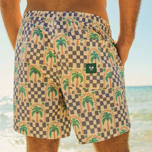 Load image into Gallery viewer, Palm Check Party Everyday Shorts in White