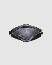 Load image into Gallery viewer, Daisy Stripe Crossbody Bag - Black