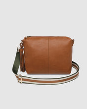 Load image into Gallery viewer, Daisy Tan Stripe Crossbody Bag