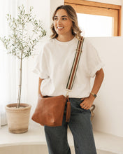 Load image into Gallery viewer, Daisy Tan Stripe Crossbody Bag