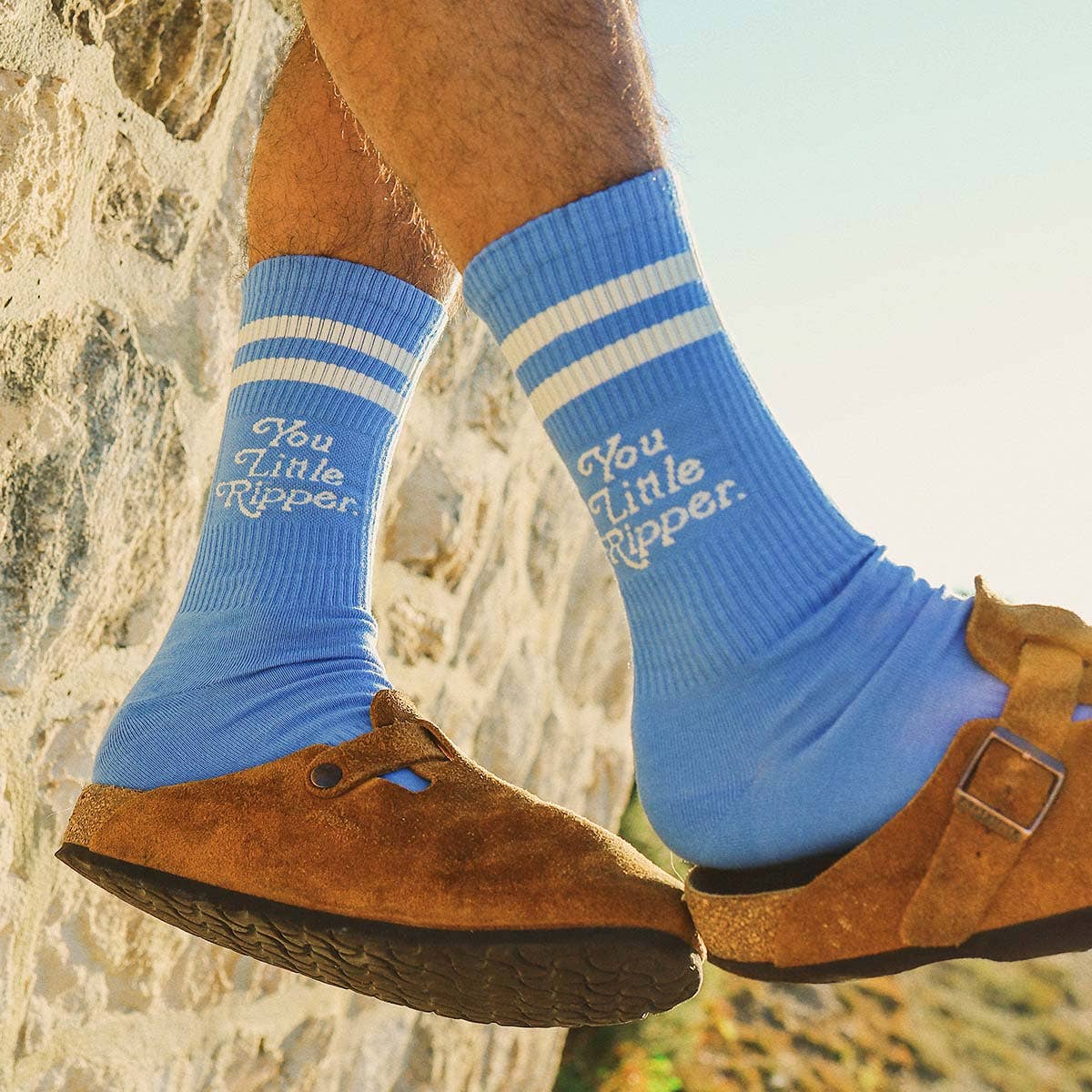 You Little Ripper Socks in Blue