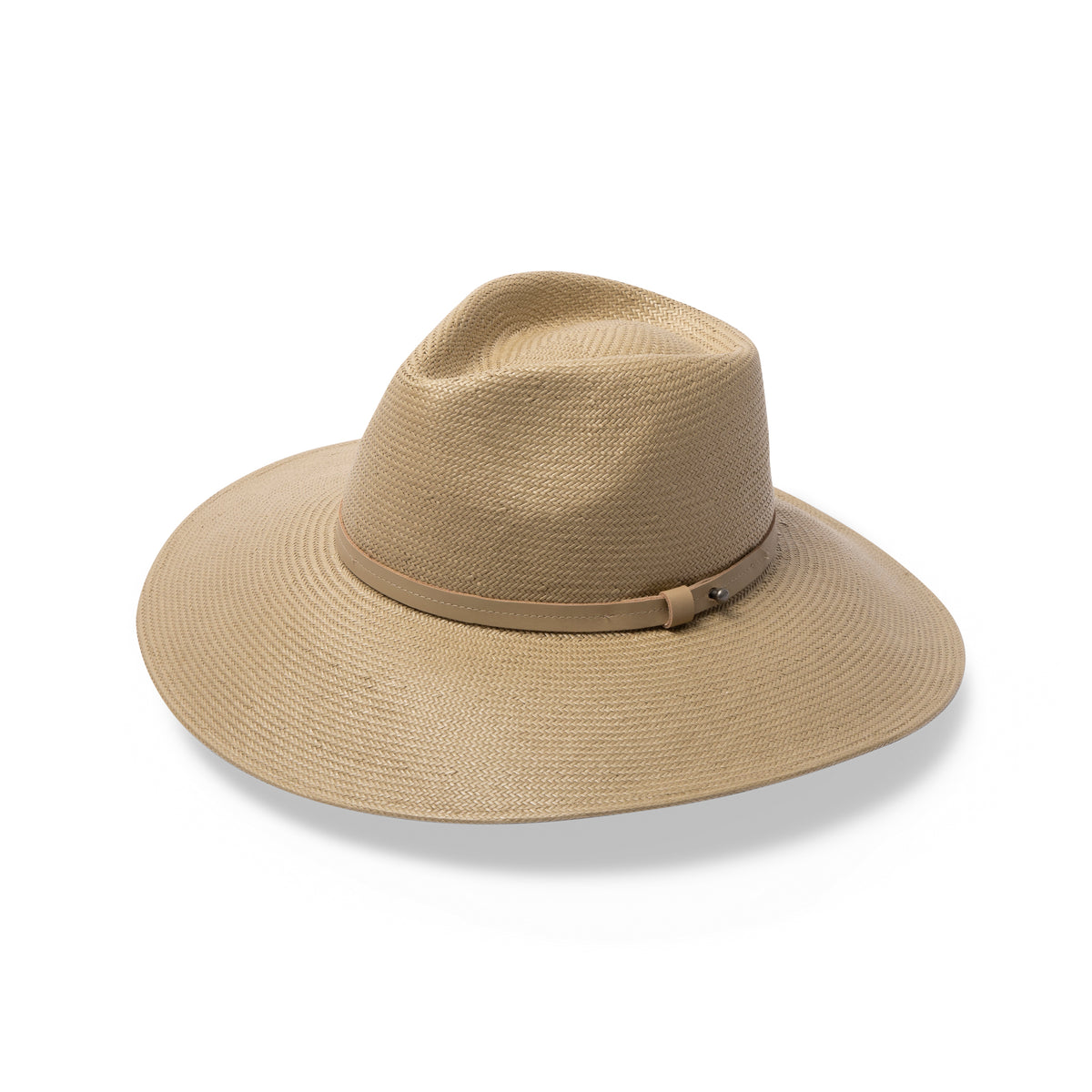Lorn Wide Brim Fedora Hat Khaki