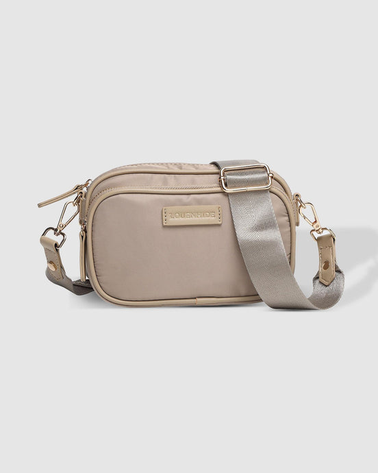 Cali Nylon Crossbody Bag Beige