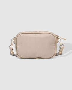 Sylvia Nylon Crossbody Bag Beige