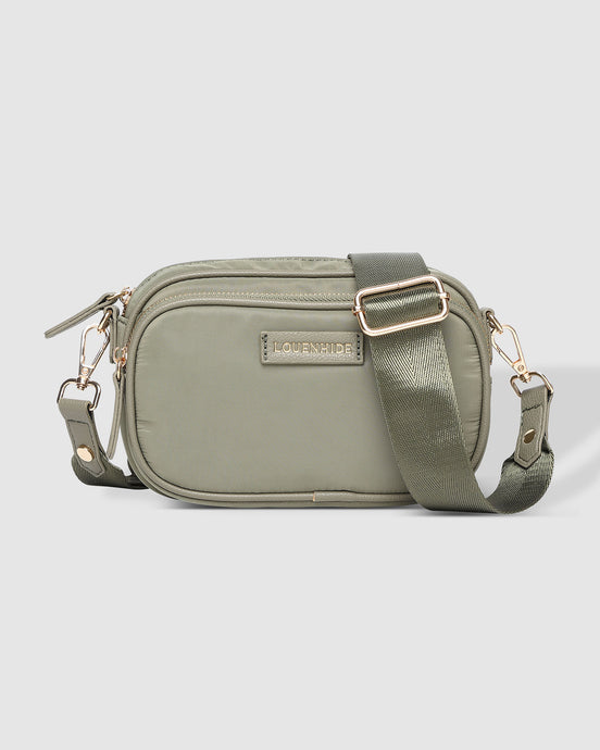 Cali Nylon Crossbody Bag Khaki