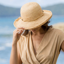 Load image into Gallery viewer, Milan Raffia Breton Hat Natural