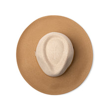 Load image into Gallery viewer, Maui Wide Brim Fedora Hat Mix Camel/Camel