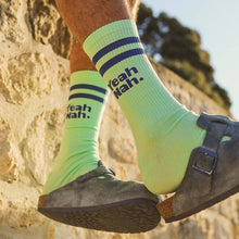 Load image into Gallery viewer, Yeah Nah Socks in Lime