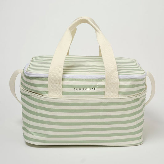Light Cooler Bag Sea Sage Stripe