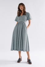 Load image into Gallery viewer, Bekk Long Dress Choc Mint Stripe
