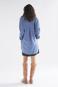 Ligne Print Shirt Blue Stripe