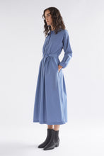 Load image into Gallery viewer, Ligne Shirt Dress Blue Stripe