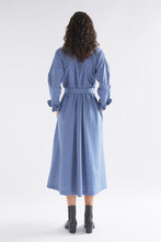 Load image into Gallery viewer, Ligne Shirt Dress Blue Stripe