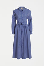 Load image into Gallery viewer, Ligne Shirt Dress Blue Stripe