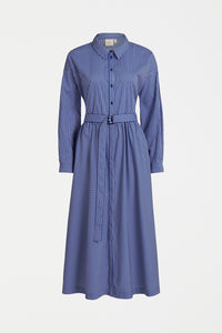 Ligne Shirt Dress Blue Stripe