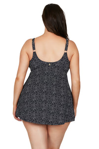 Zig Zag Delacroix Swim Dress - Black