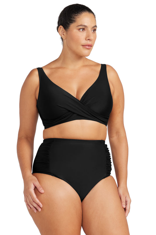 Hues Delacroix bikini top Black