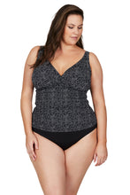 Load image into Gallery viewer, Zig Zag Delacroix Tankini Top - Black