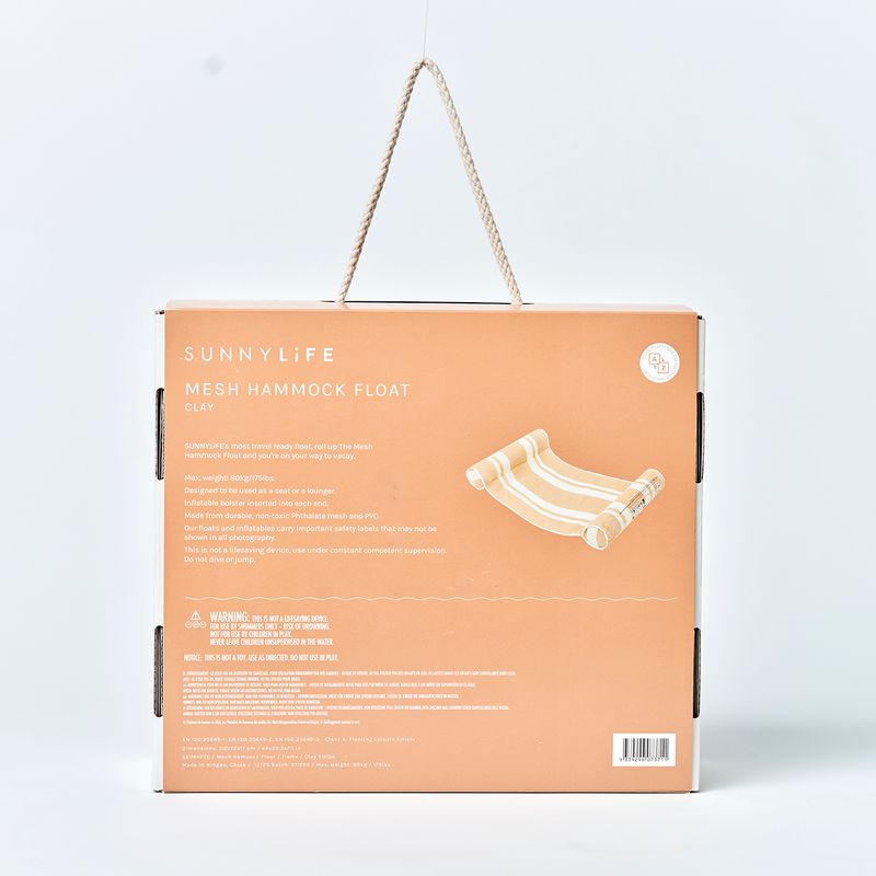 Mesh Hammock Float Tierra Clay Stripe