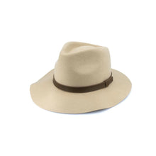 Load image into Gallery viewer, Thredbo Wool Felt Fedora Beige