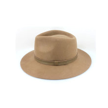 Load image into Gallery viewer, Thredbo Wool Felt Fedora Camel