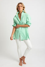 Load image into Gallery viewer, The Boyfriend Shirt - Green Stripe