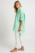 Load image into Gallery viewer, The Boyfriend Shirt - Green Stripe
