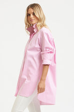 Load image into Gallery viewer, The Boyfriend Shirt - Pink Skinny Stripe