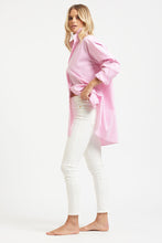 Load image into Gallery viewer, The Boyfriend Shirt - Pink Skinny Stripe