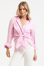 Load image into Gallery viewer, The Boyfriend Shirt - Pink Skinny Stripe