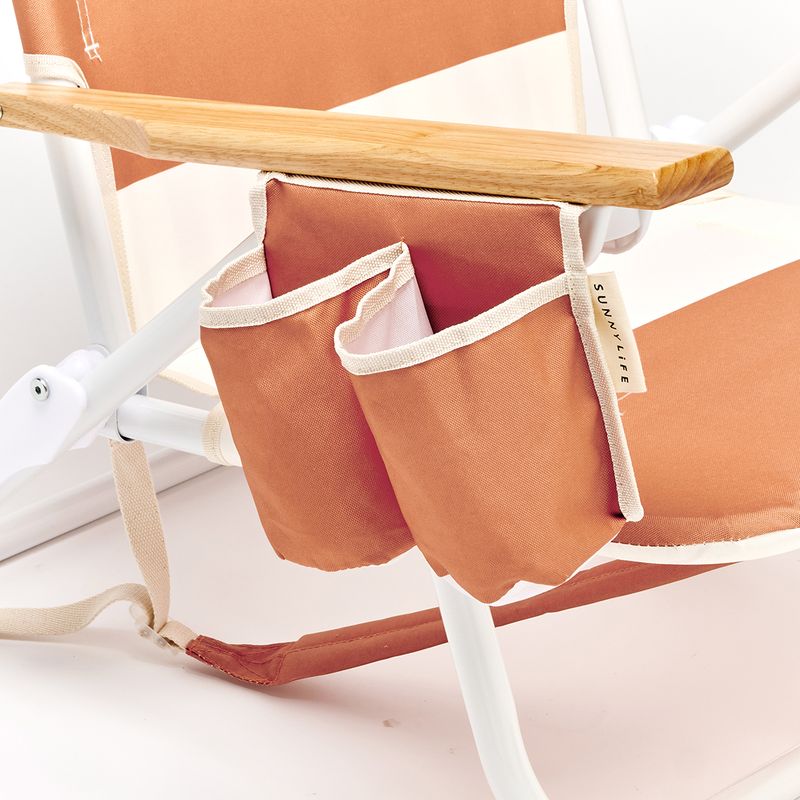 Deluxe Beach Chair Tierra Clay Block