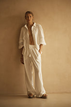 Load image into Gallery viewer, BIANCA Lace Trim Billow Sleeve Blouse