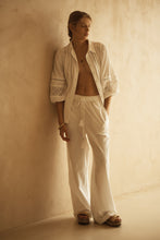 Load image into Gallery viewer, BIANCA Lace Trim Billow Sleeve Blouse