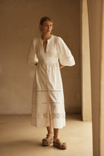 Load image into Gallery viewer, BIANCA Lace Panelled Midi Dress