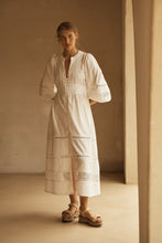 Load image into Gallery viewer, BIANCA Lace Panelled Midi Dress