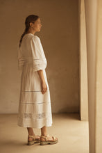 Load image into Gallery viewer, BIANCA Lace Panelled Midi Dress