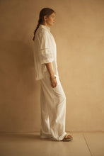 Load image into Gallery viewer, BIANCA Lace Trim Billow Sleeve Blouse