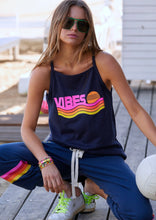 Load image into Gallery viewer, Retro Vibes Tank Navy