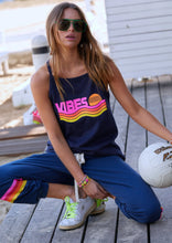 Load image into Gallery viewer, Retro Vibes Tank Navy