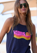 Load image into Gallery viewer, Retro Vibes Tank Navy