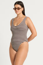 Load image into Gallery viewer, mara one piece sable dot stripe