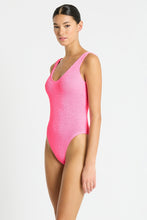 Load image into Gallery viewer, mara one piece hot pink recycled