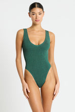Load image into Gallery viewer, mara one piece Bottle Green Lurex