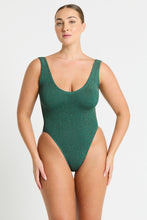 Load image into Gallery viewer, mara one piece Bottle Green Lurex
