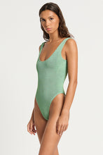 Load image into Gallery viewer, mara one piece ice blue lurex
