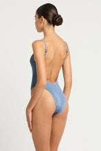 Load image into Gallery viewer, low palace one piece slate blue shimmer