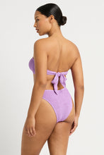 Load image into Gallery viewer, tie back blake bandeau Lilac Shimmer