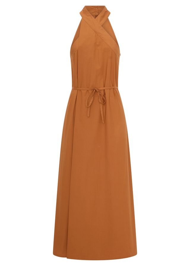 Hali Dress Plain Toffee