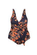 Load image into Gallery viewer, Bahamas Floral Waist Tie One Piece