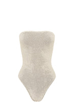 Load image into Gallery viewer, belt fane one piece white lurex